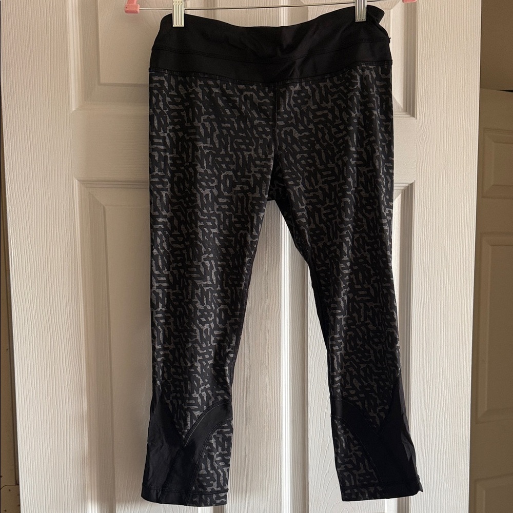 lululemon athletica Black Patterned Leggings